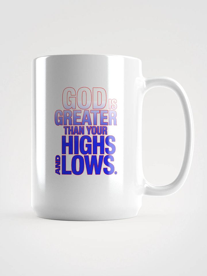 God is Greater Mug | Gradient Christian Coffee Cup product image (1)