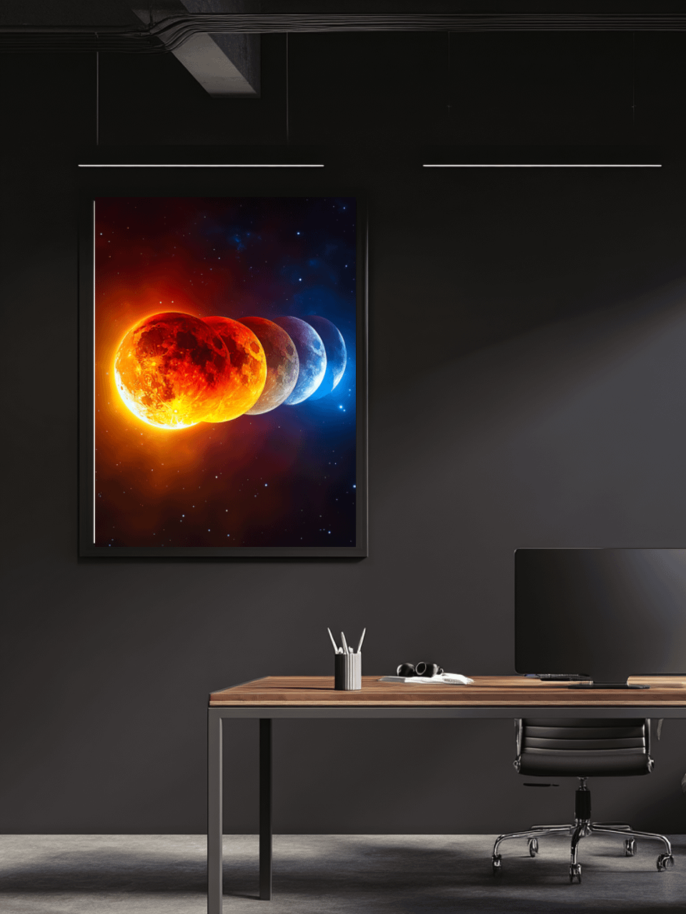Blood Moon Framed Matte Wall Art Canvas product image (2)