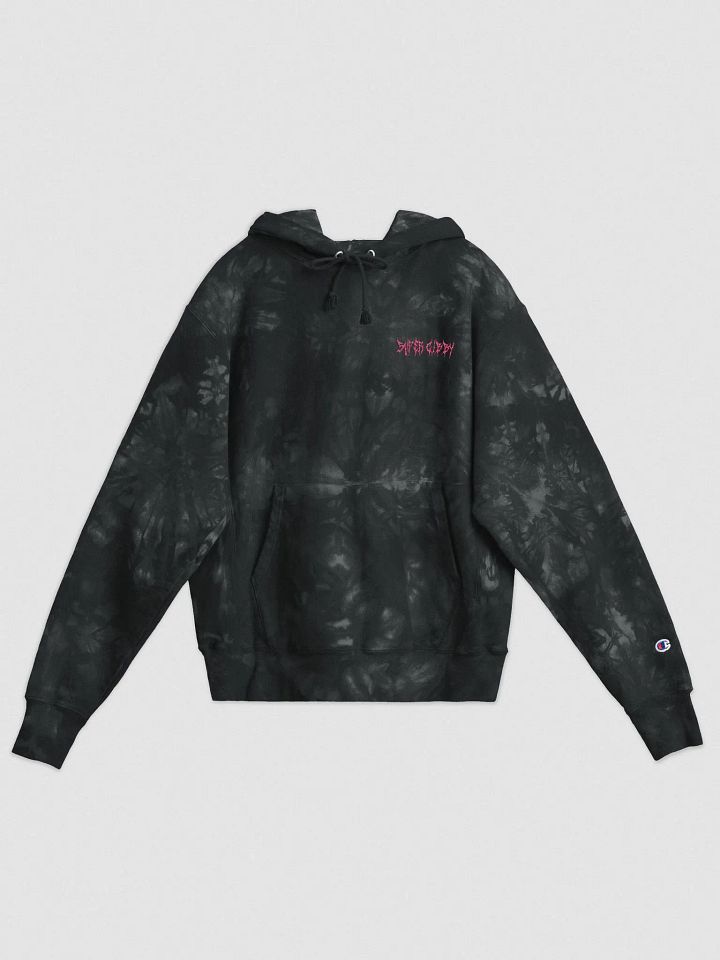 Pink Logo Champion Tie Dye Hoodie product image (1)