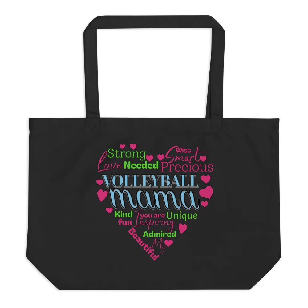 Heart Volleyball Mama Tote Bag product image (1)