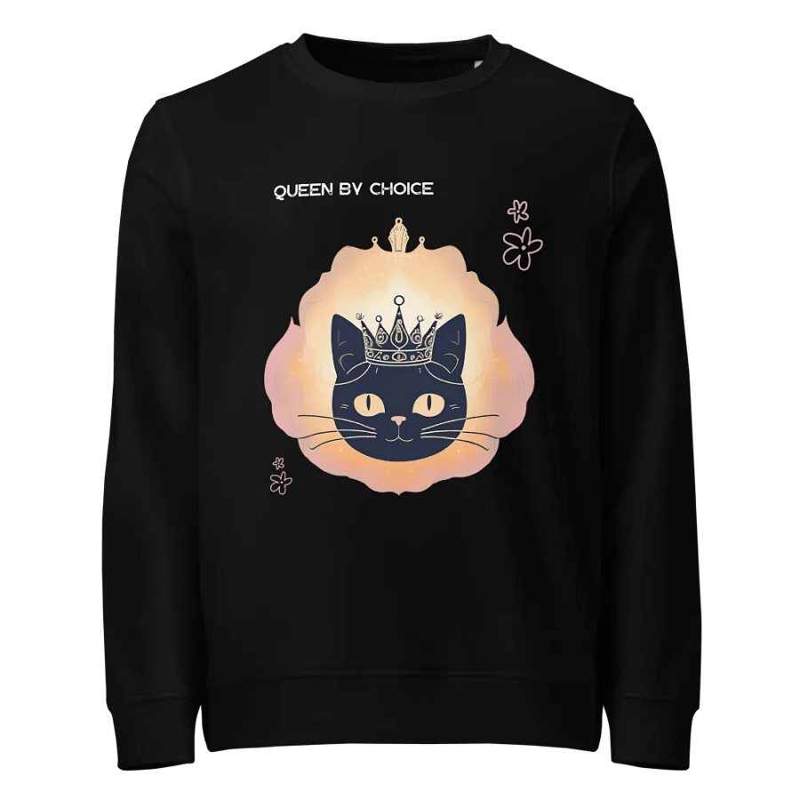 Cosmic Cat Crown Organic Sweatshirt product image (1)