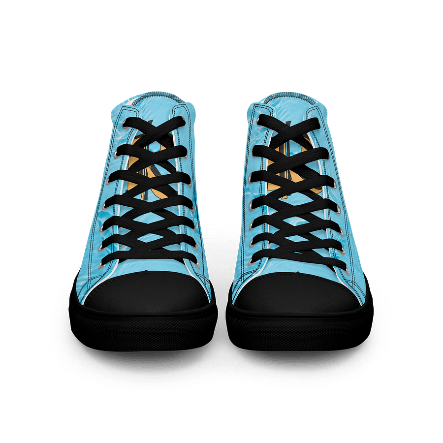 (Aqua CHIBI) K Women's High Top Canvas Shoes product image (3)