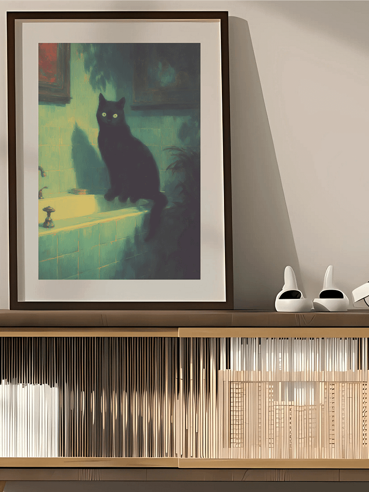 Ethereal Feline - Nocturnal Glow Art product image (2)