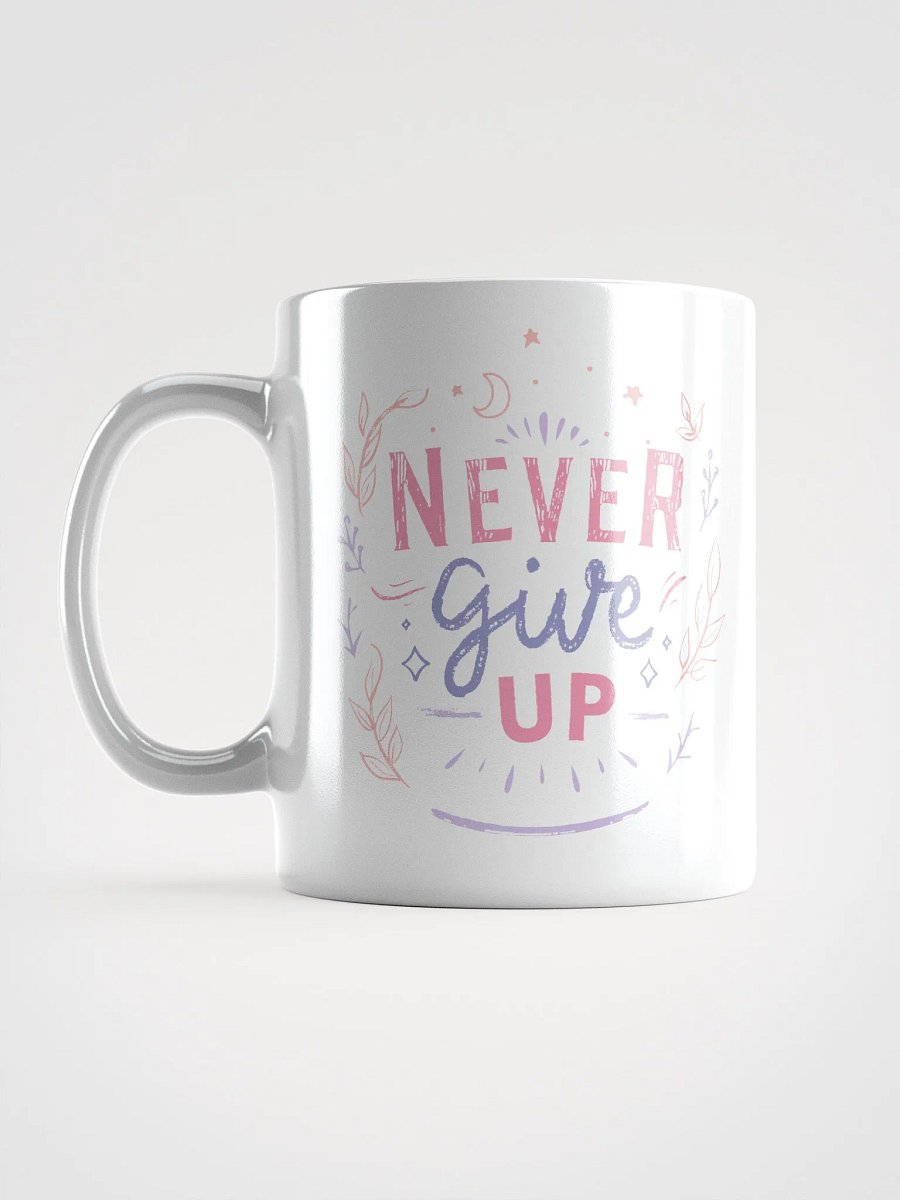 Never Give Up Floral Mug product image (6)