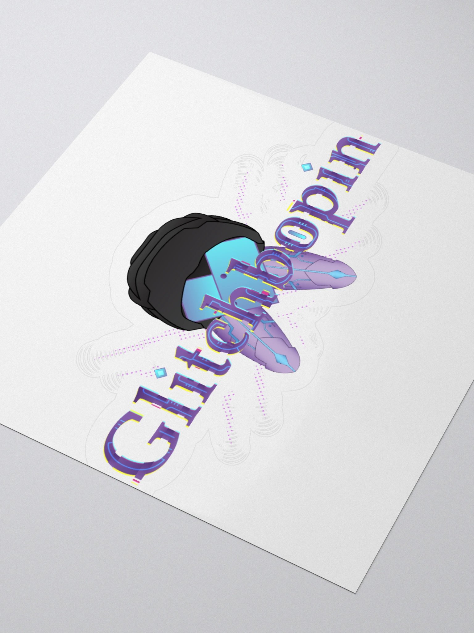Glitchbopin Logo Stickers product image (12)