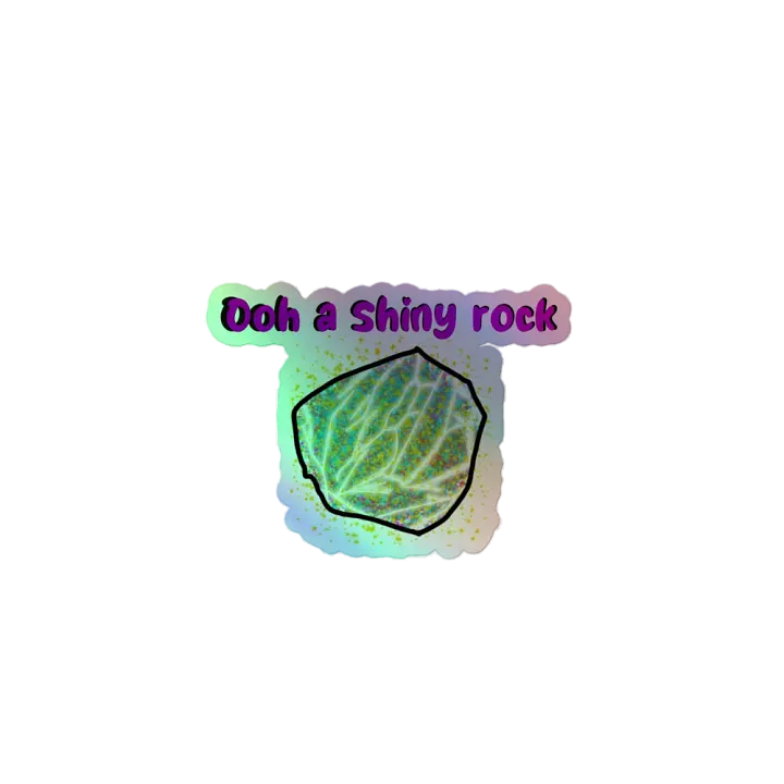 Ooh a shiny Rock Holo Sticker product image (1)