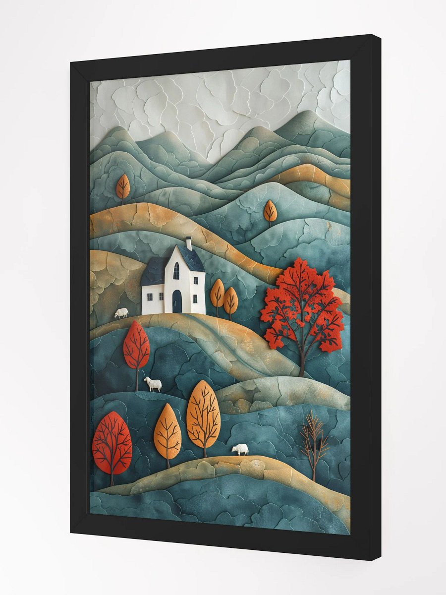 In the Mountain's Quietude - Upscale Framed Posters for Contemporary Homes product image (2)