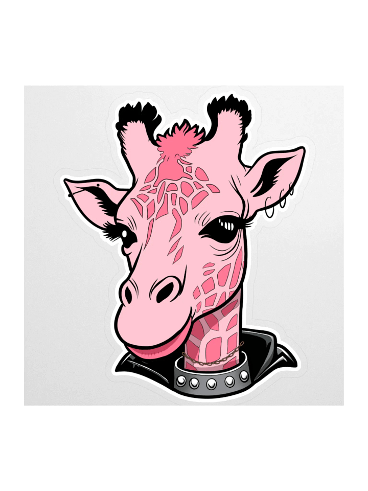 Gothic Safari Kiss-Cut Stickers - Giraffe product image (1)