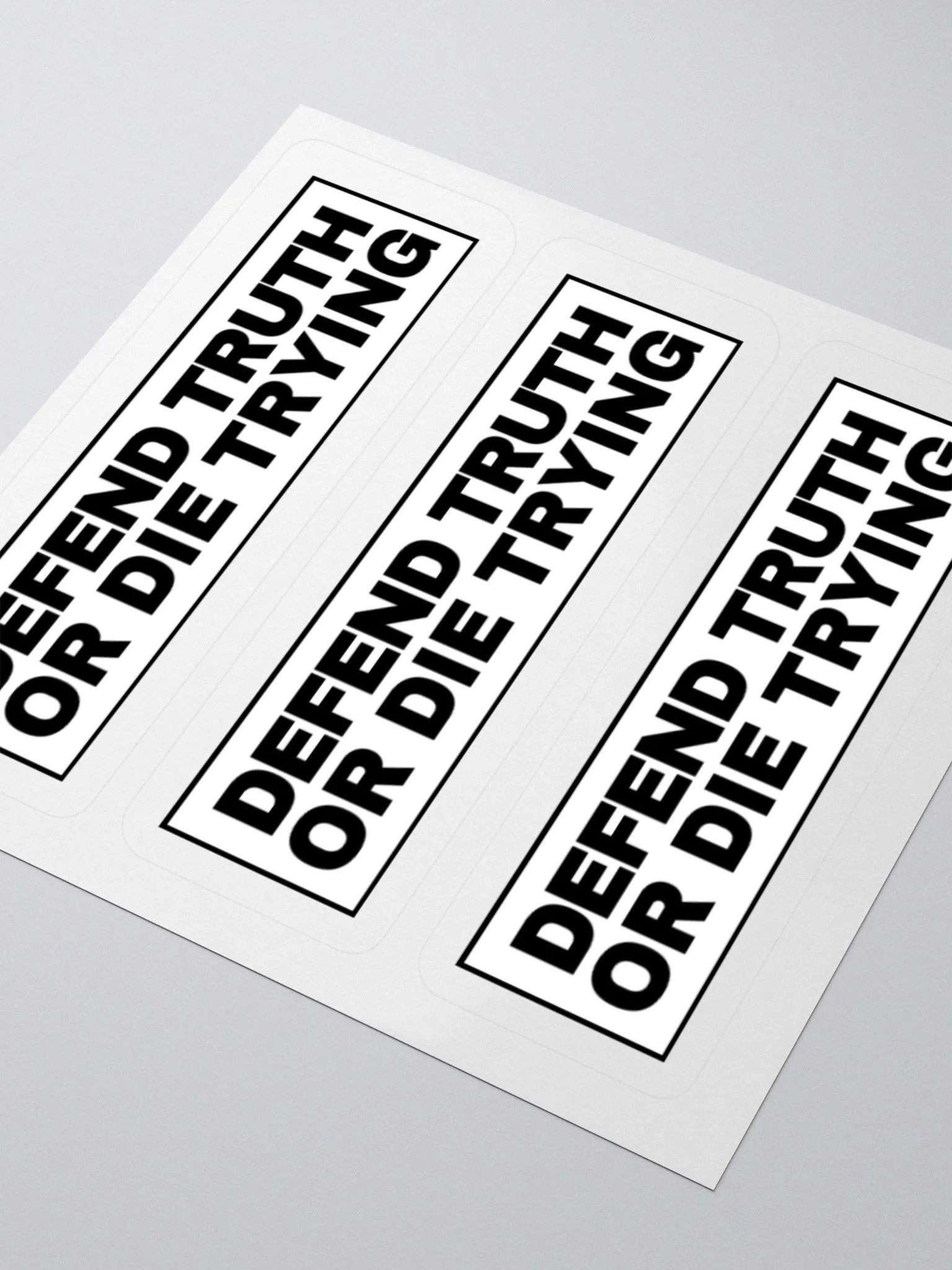 "Defend Truth Or Die Trying" Sticker Sheet product image (3)