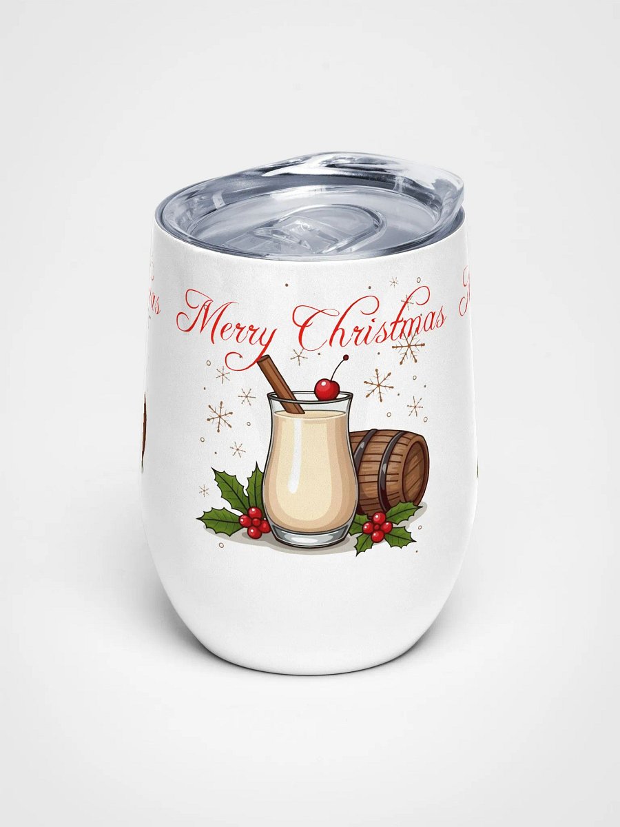 Festive Eggnog Wine Tumbler product image (1)