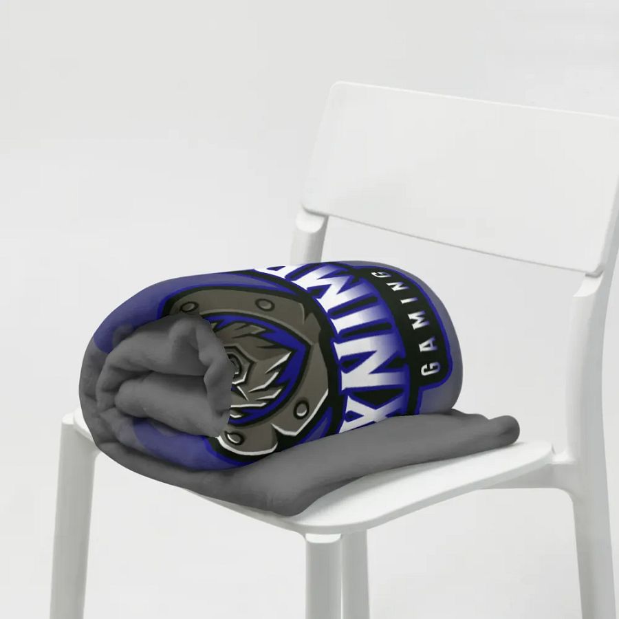 Blue Lion Shield Throw Blanket product image (8)