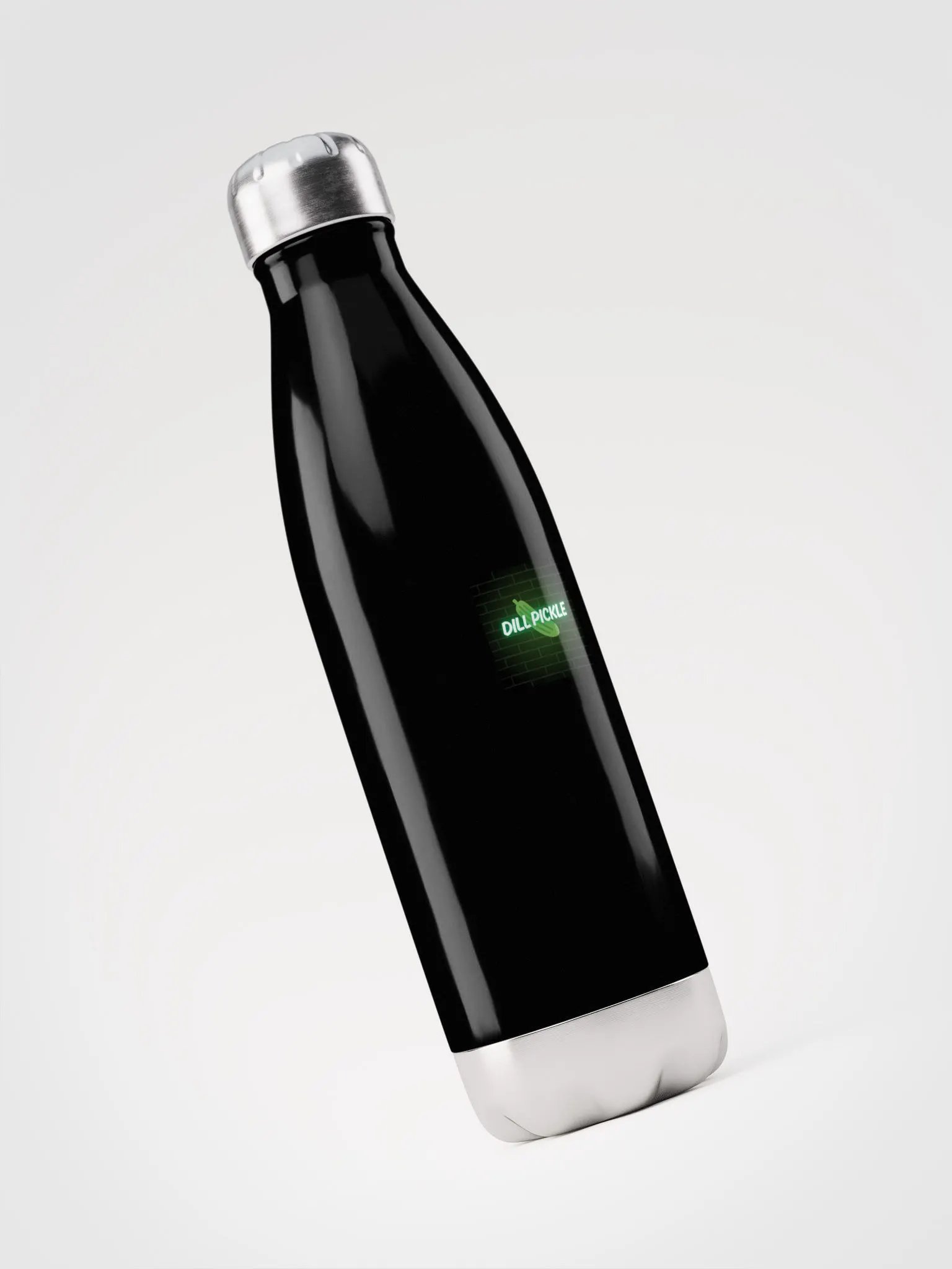 Neon Dill Pickle Stainless Steel Water Bottle product image (5)