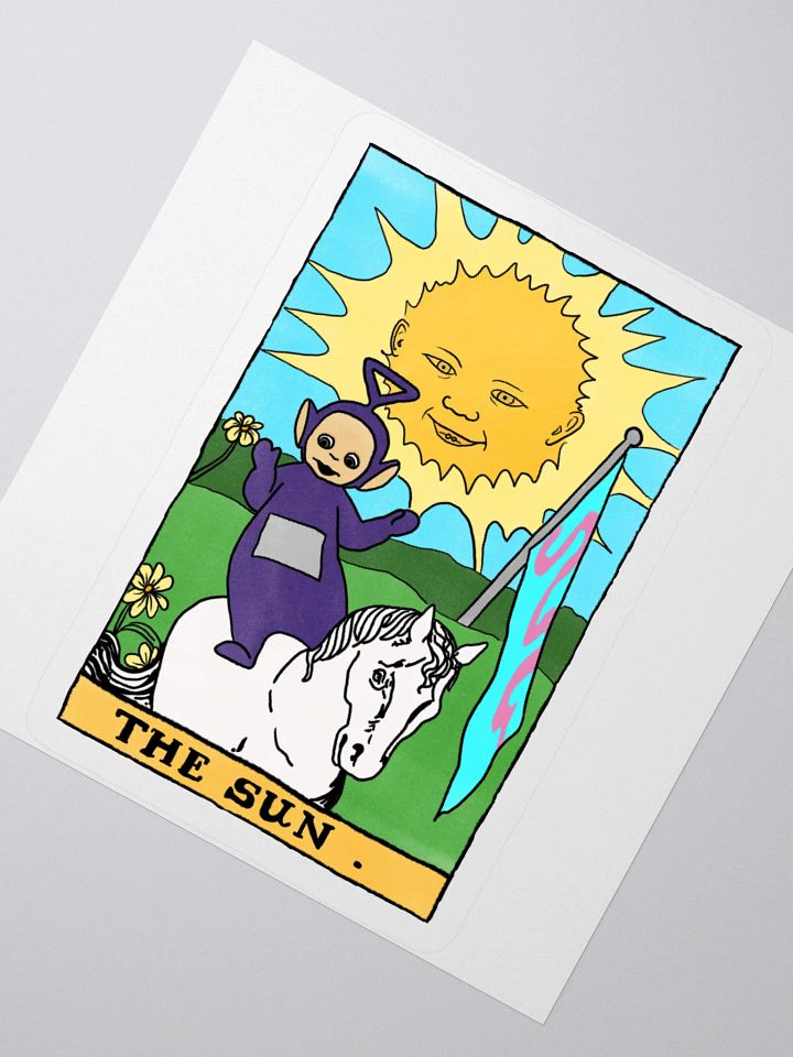 Teletubbies Sun Tarot Card Sticker product image (2)