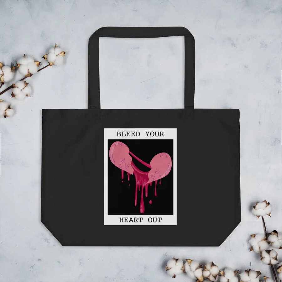 Bleed Your Heart Out Tote Bag (Digital) product image (4)