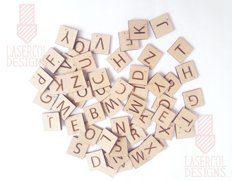 Scrabble tiles Alphabet - Laser Cut Files product image (4)