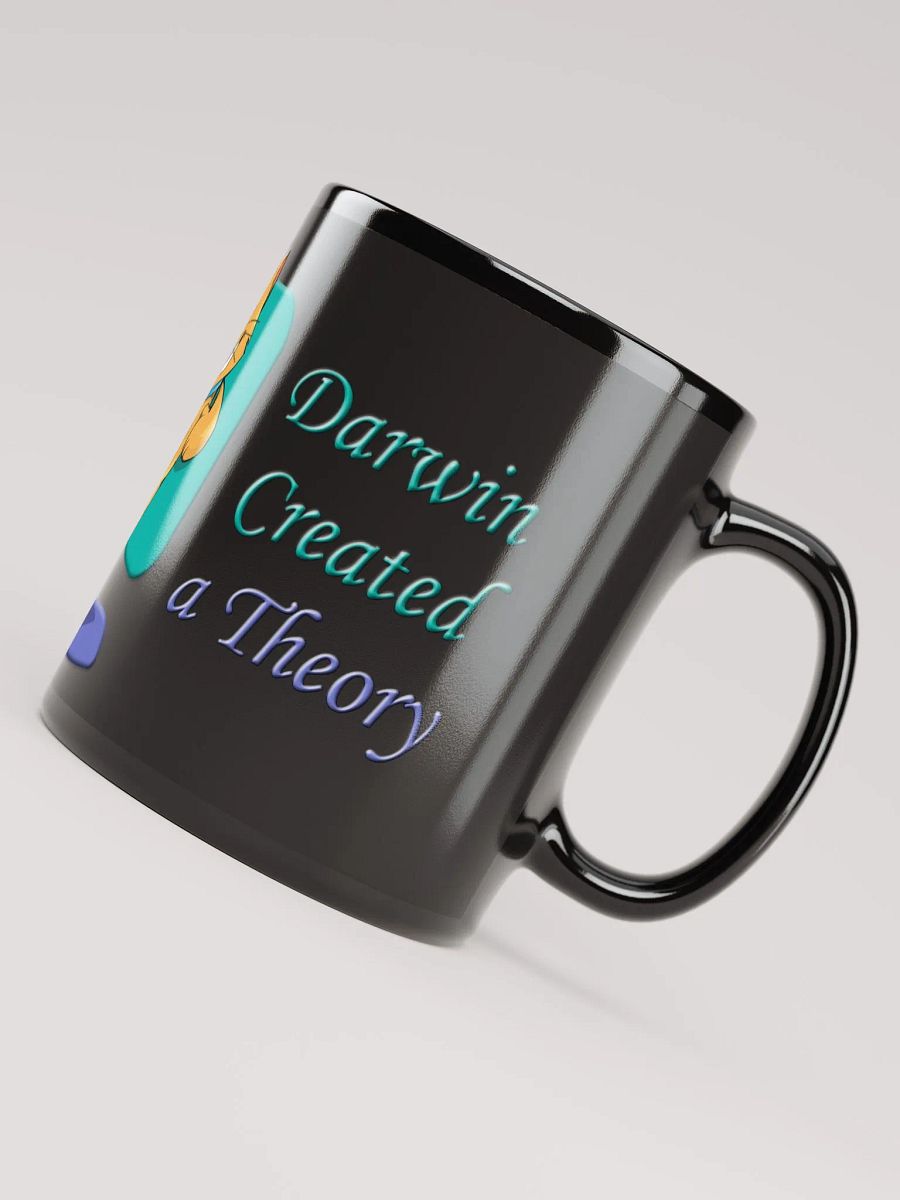 God and Darwin Cat Dance Black Mug product image (2)
