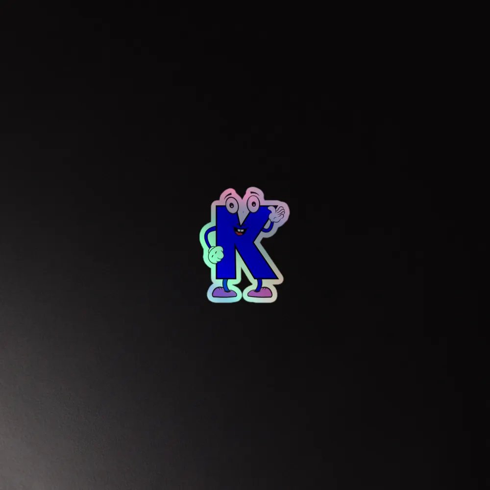 K Holographic Cartoon Character Sticker product image (4)