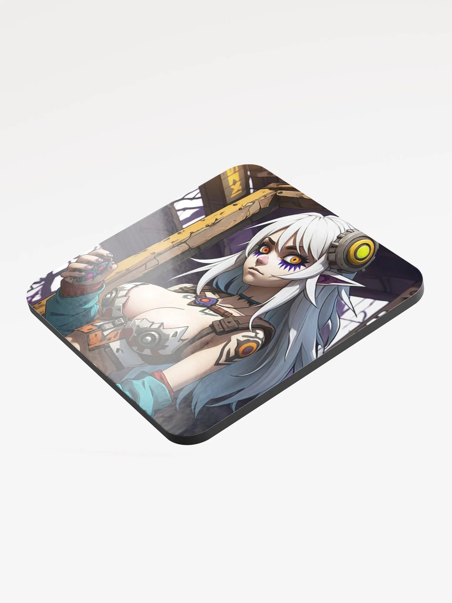 Futuristic Anime Coaster: Cyber-Style Elegance product image (3)