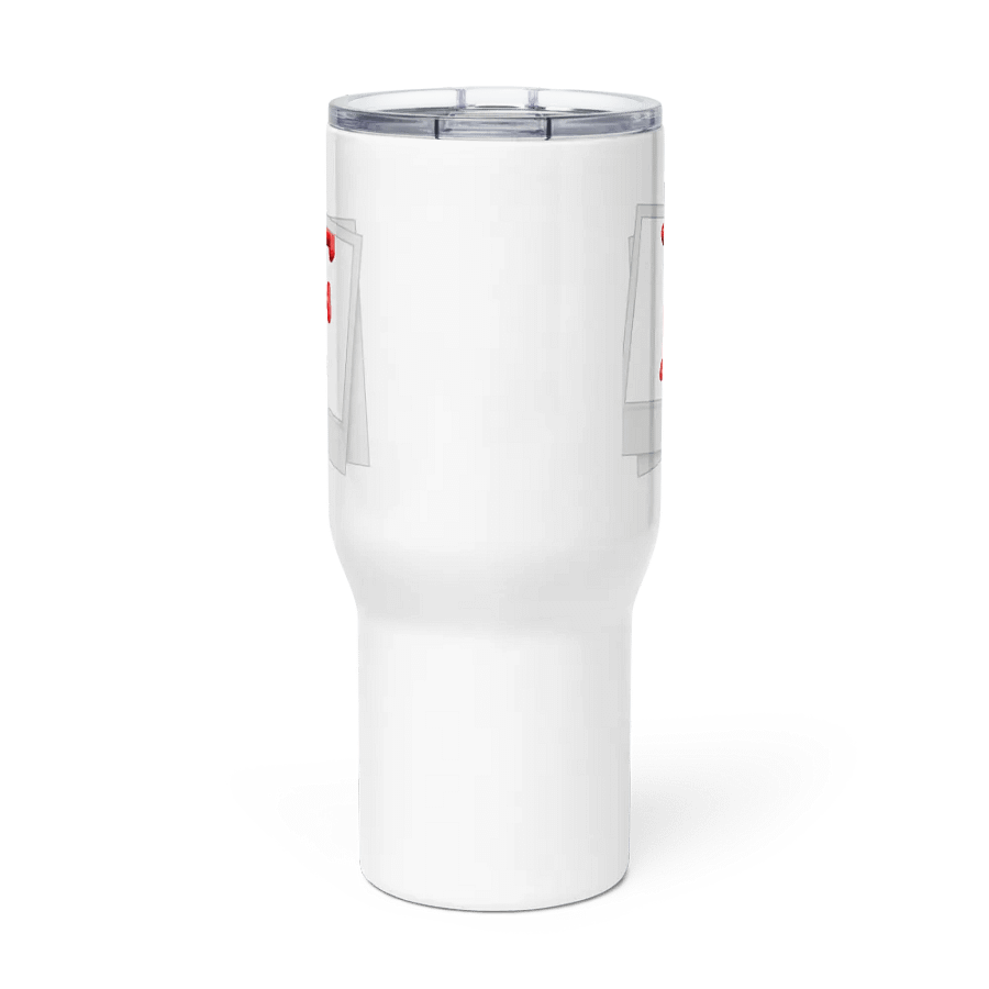 Bold Red F Initial Travel Mug product image (3)