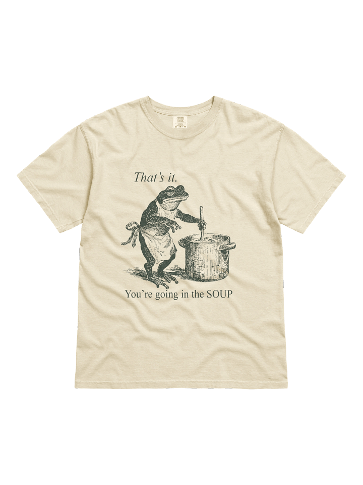 Angry Chef Frog | Chaotic Cottagecore Comfort Colors® Tee product image (2)