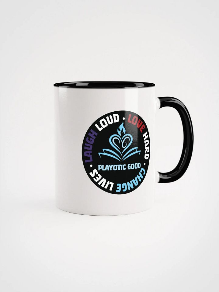 Laugh Loud, Love Hard, Change Lives Mug with Color Inside (Microwave & Dishwasher Safe) product image (2)