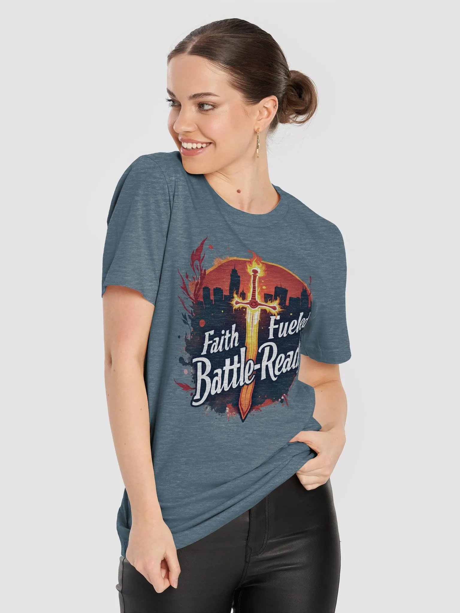 Christian Warrior T-Shirt: Faith Fueled, Battle-Ready product image (37)