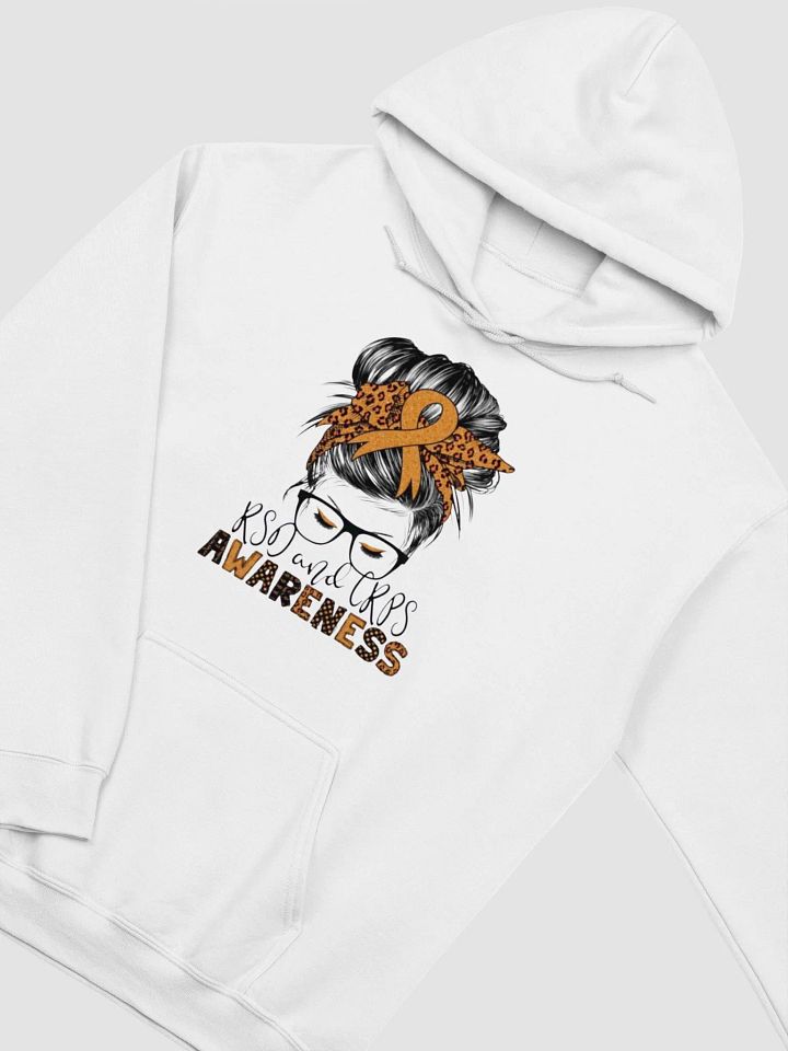 Messy bun RSD and CRPS Awareness Hoodie product image (2)