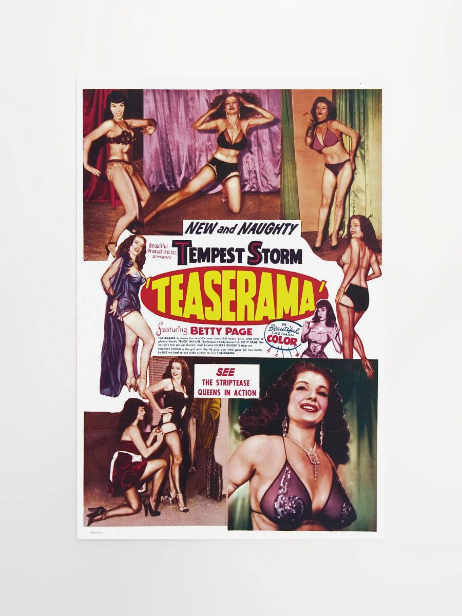 "Teaserama" Vintage Poster Print product image (12)