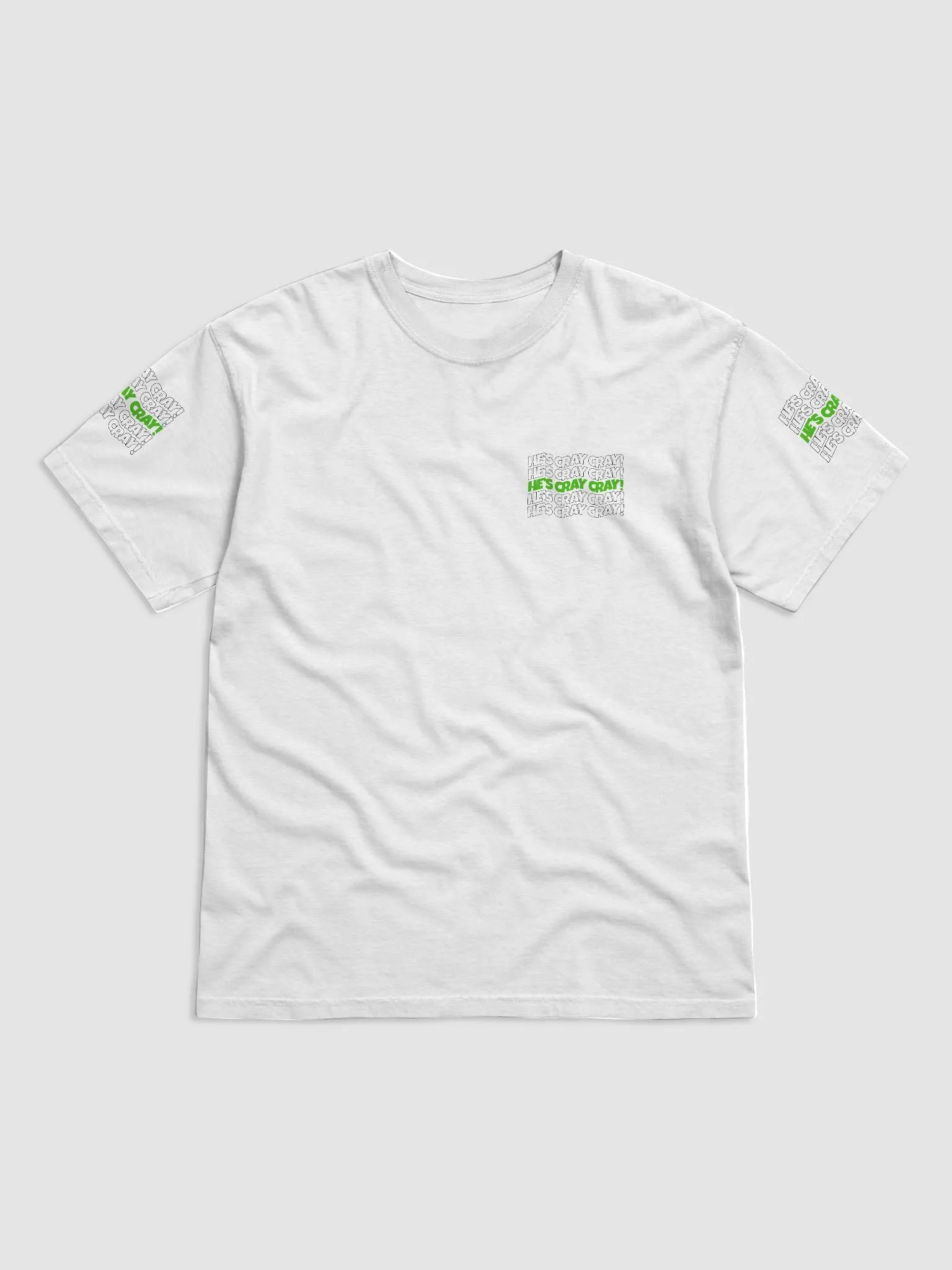 He's cray cray! Shirt (green/black) product image (1)