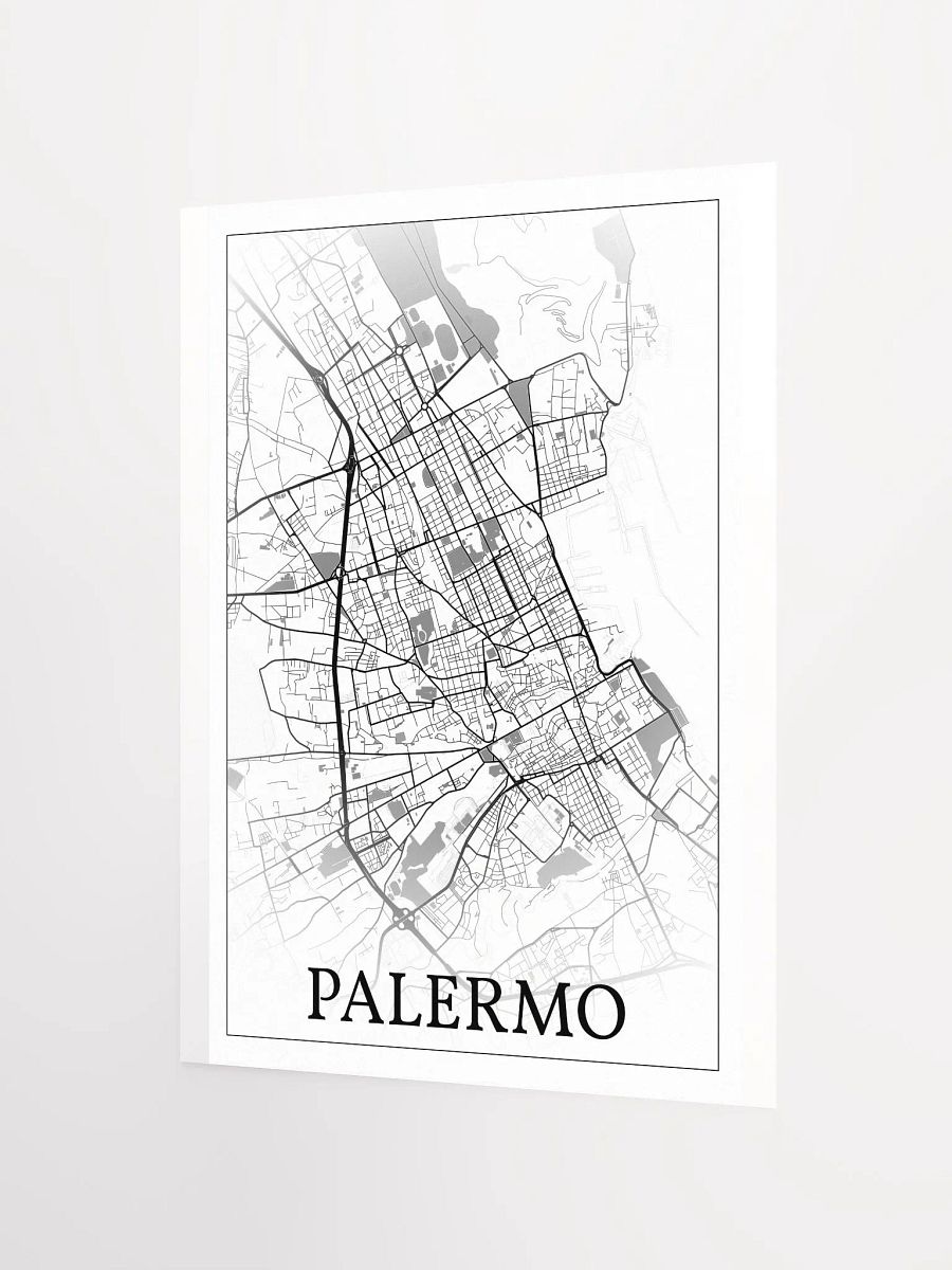 Palermo, Sicily, Italy, city map print product image (7)