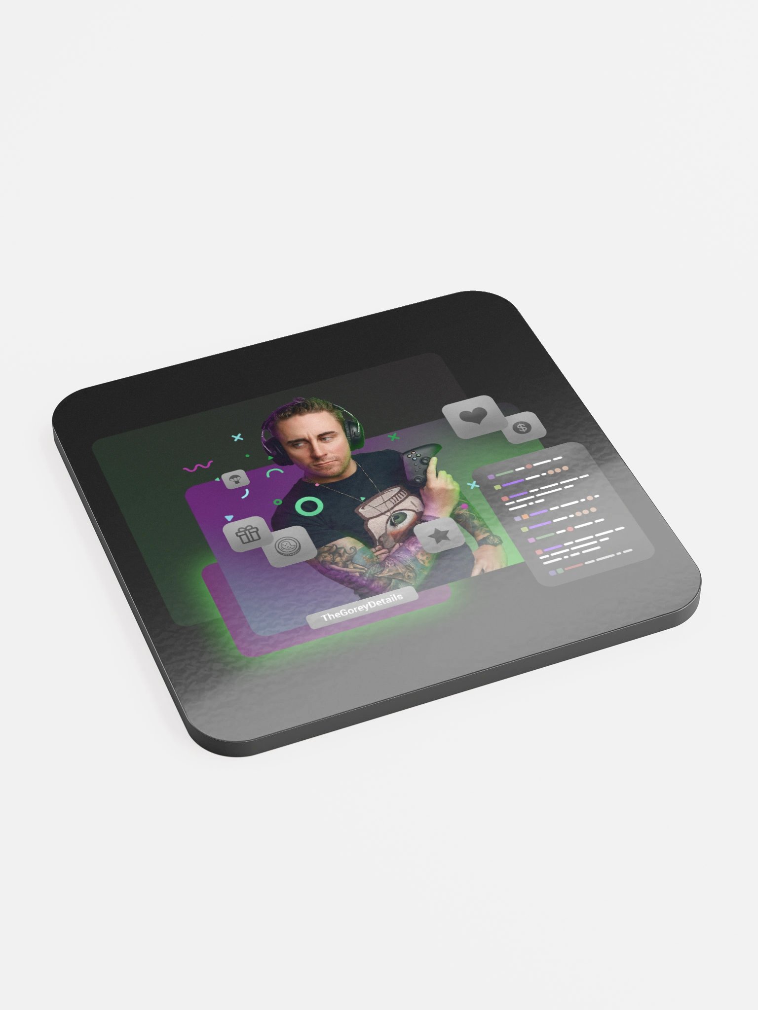 Chat Encouraged - Glossed Cork Coaster product image (2)