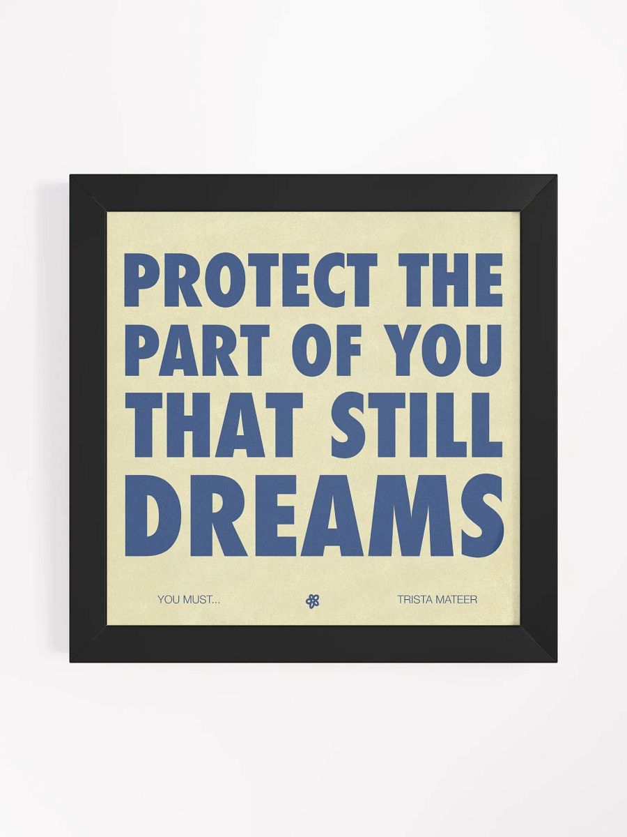 You Must 1 - Framed Art Print product image (1)