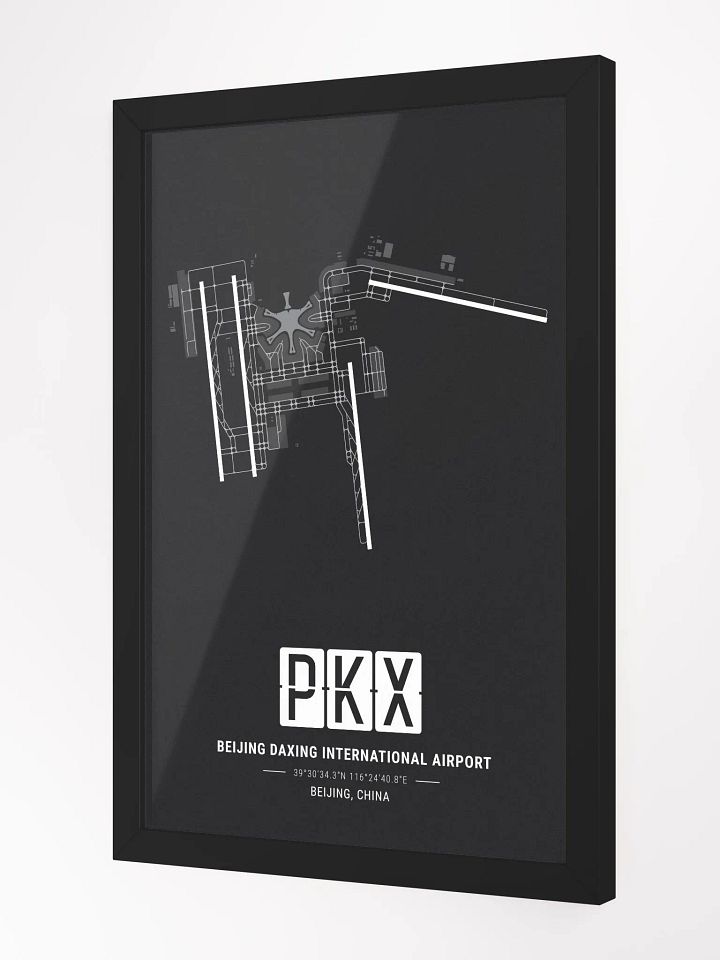 Framed Airport PKX Premium Map On Matt Paper product image (2)