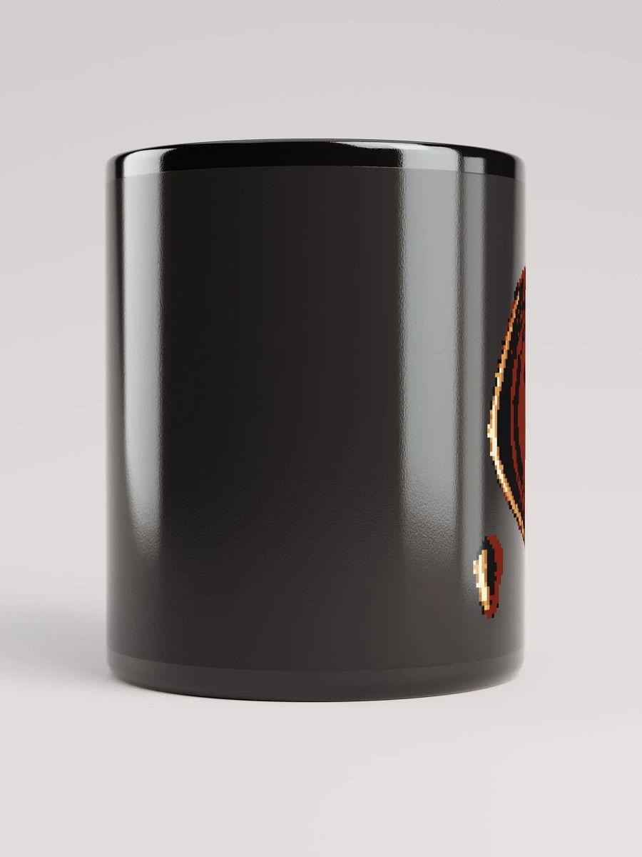 Black Mug with Wax Style Symbol product image (6)
