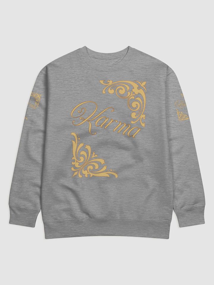 Karma Floral Script Premium Sweatshirt product image (8)