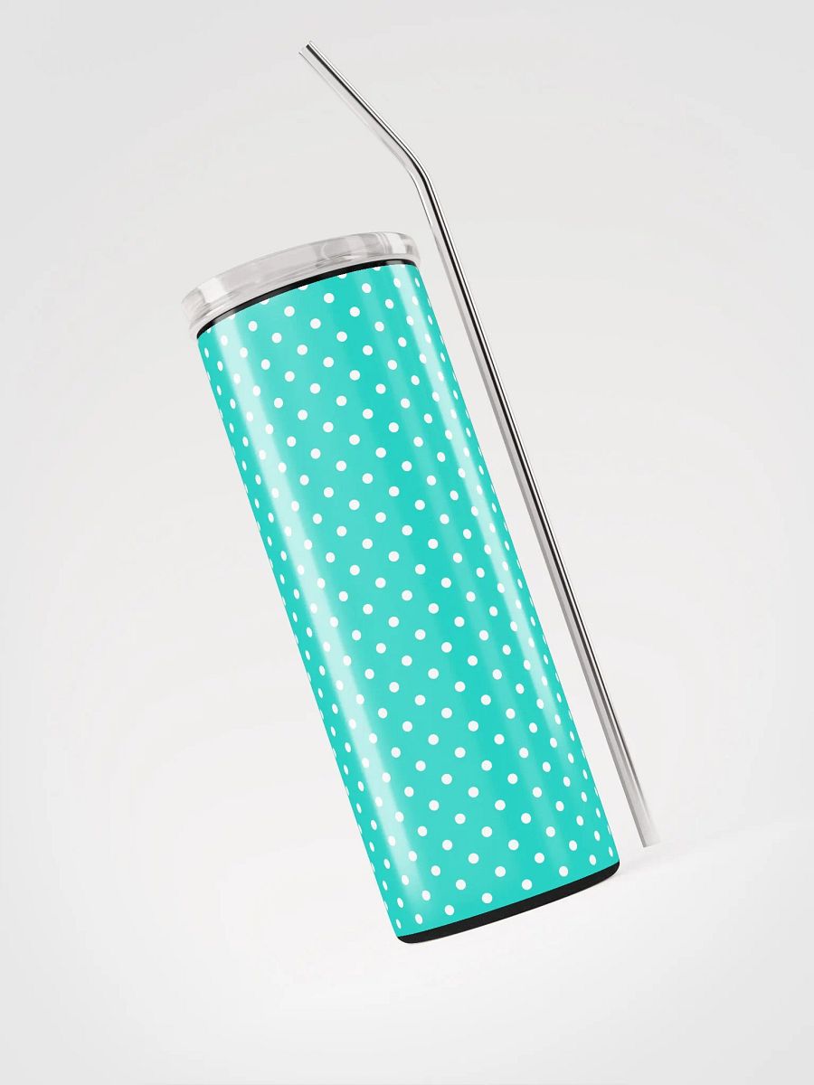 Teal Polka Dot Stainless Steel 20 oz Tumbler product image (4)