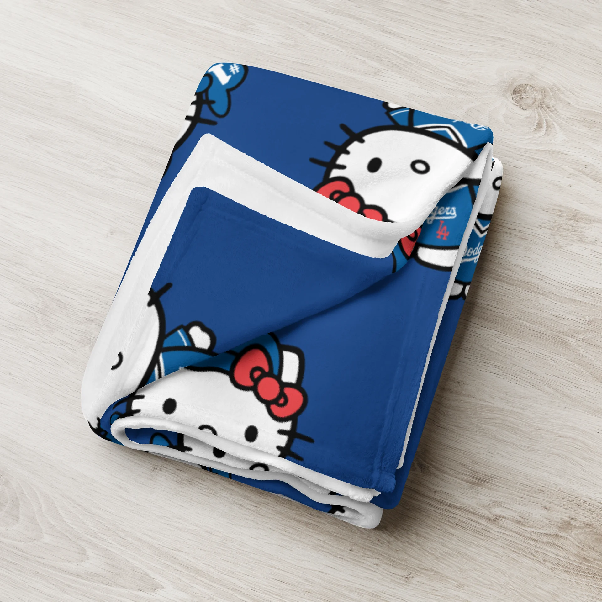 Hello Kitty Dodgers Blanket – LA Dodgers Hello Kitty Night 2025 product image (3)