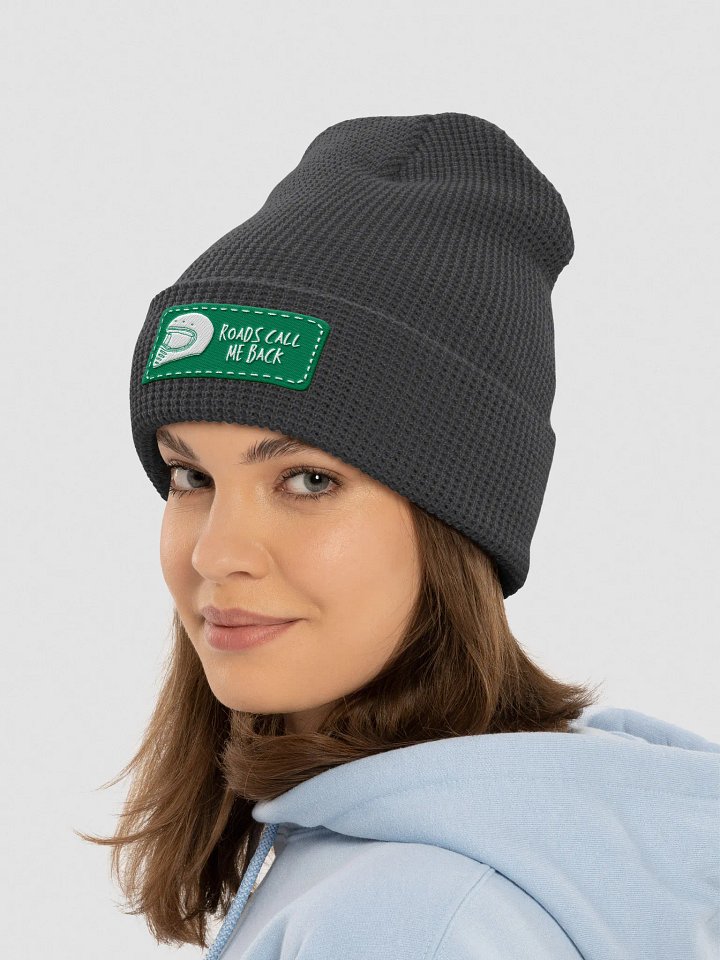 Wanderlust Waffle Knit Beanie | | Roads call me back product image (1)