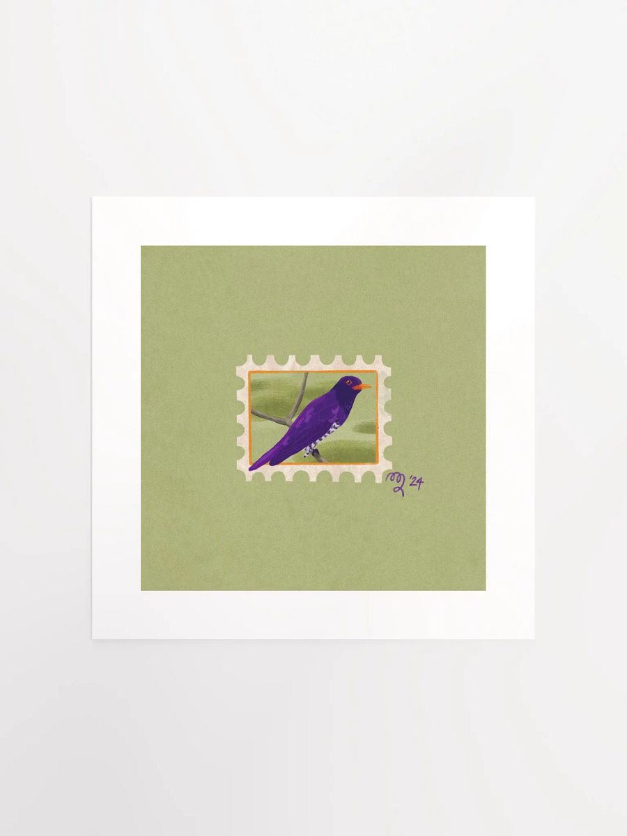Violet Cuckoo Stamp Print – Birbfest 2024 product image (2)