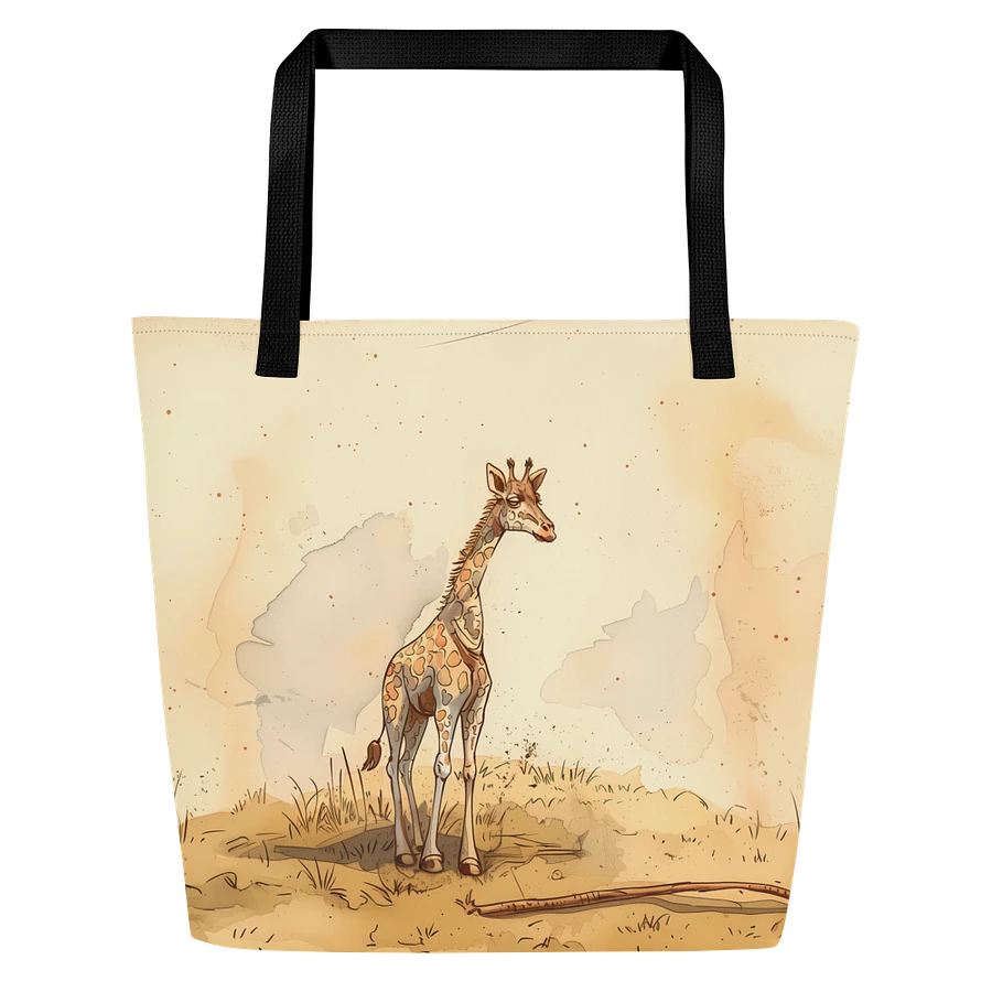 Tote Bag: Cute Giraffe Safari Chic African Savanna Wildlife Design product image (3)