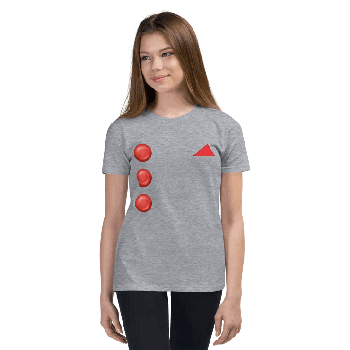 Red Button and Hankie Youth T-Shirt product image (116)
