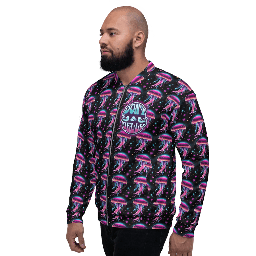Funny Jellyfish All Over Print Bomber Jacket product image (6)