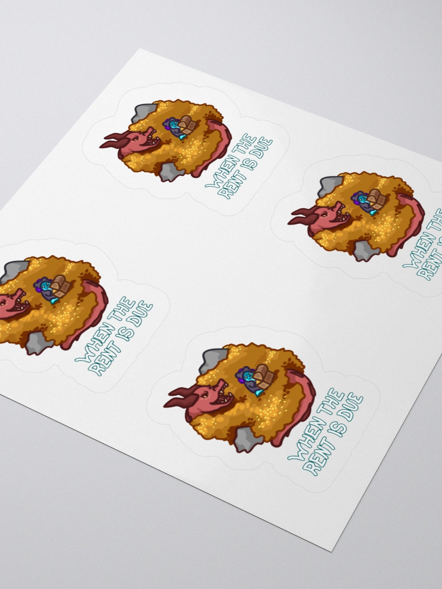 When the Rent is Due - Stickers product image (8)