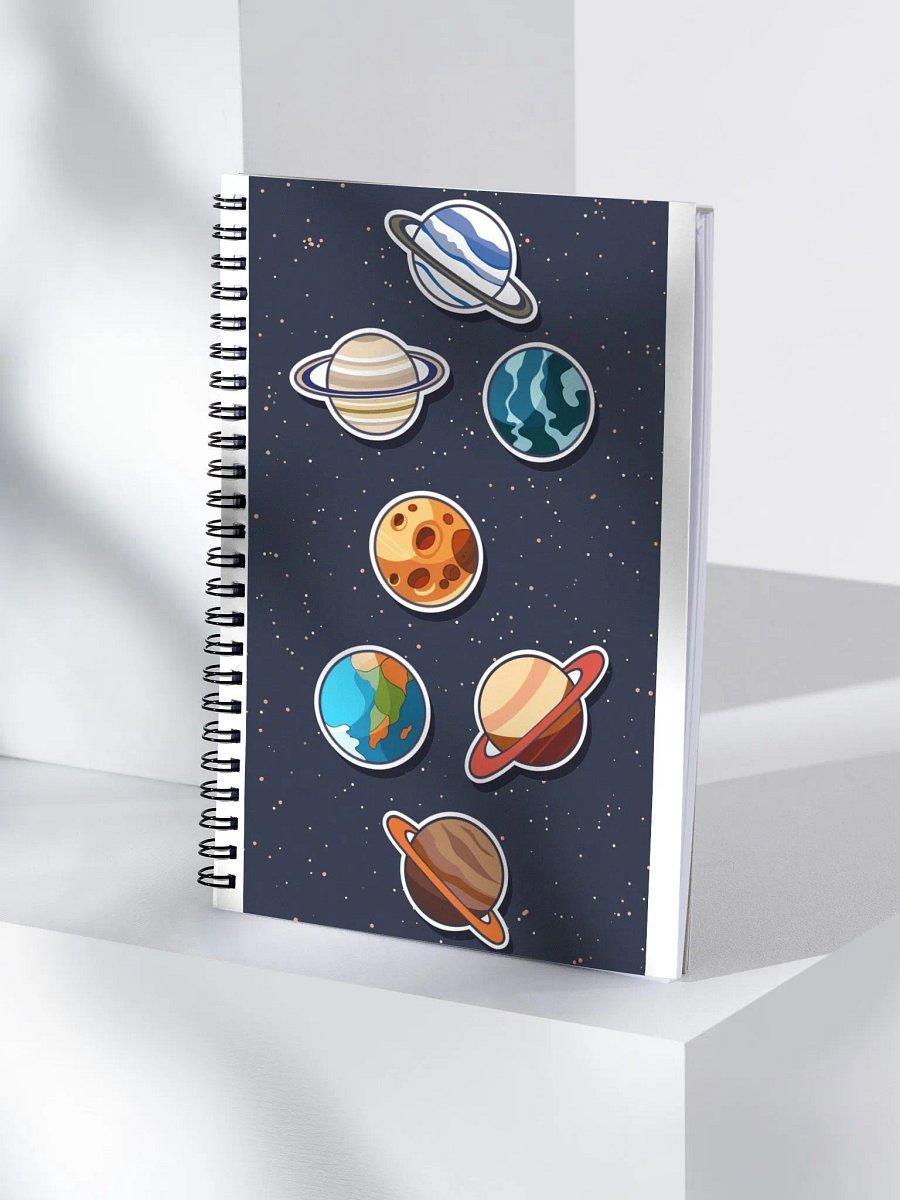 Celestial Planets Spiral Notebook product image (4)