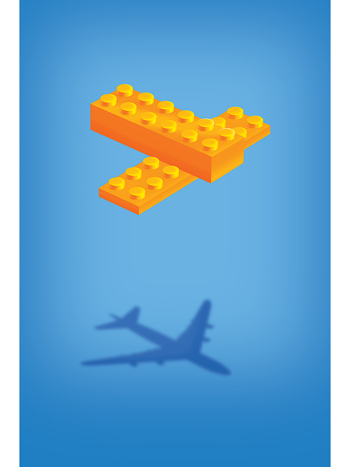 Plane (Orange) | Poster product image (1)