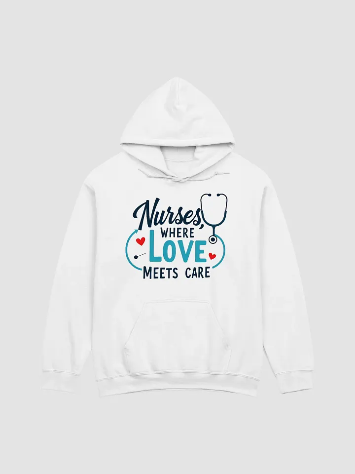 Love Meets Care Nurses Hoodie product image (2)