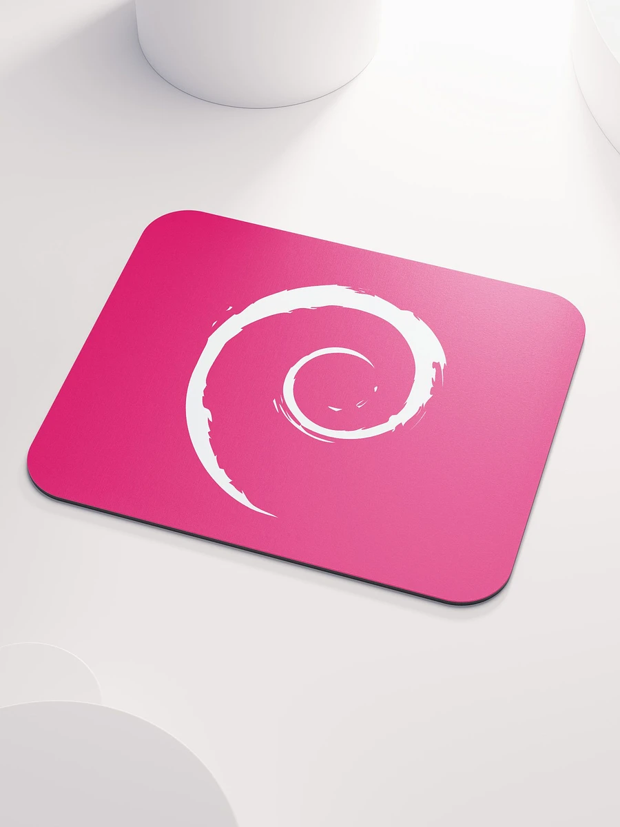 Mouse Pad with Debian Swirl (Red Version) product image (4)