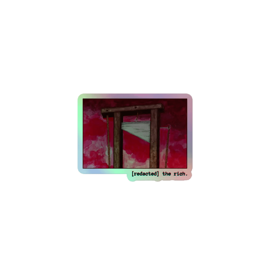 [REDACTED] THE RICH holographic die-cut sticker product image (1)
