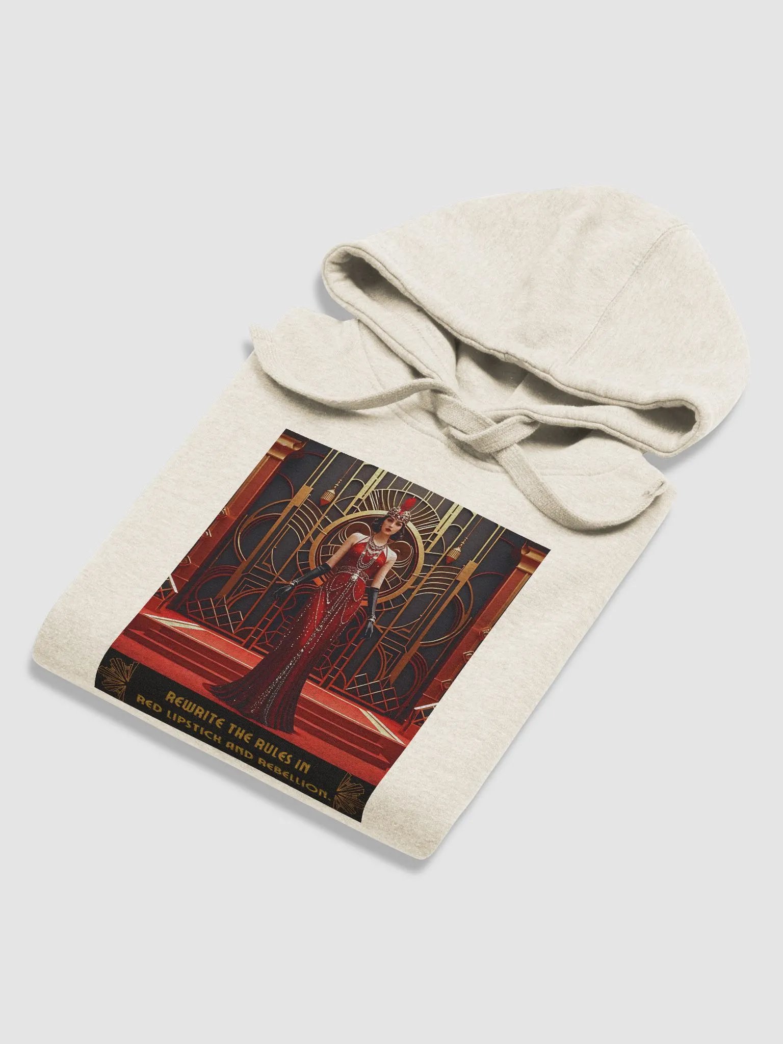 Rewrite the Rules in Red Lipstick and Rebellion 1920s Inspired - Hoodie product image (2)
