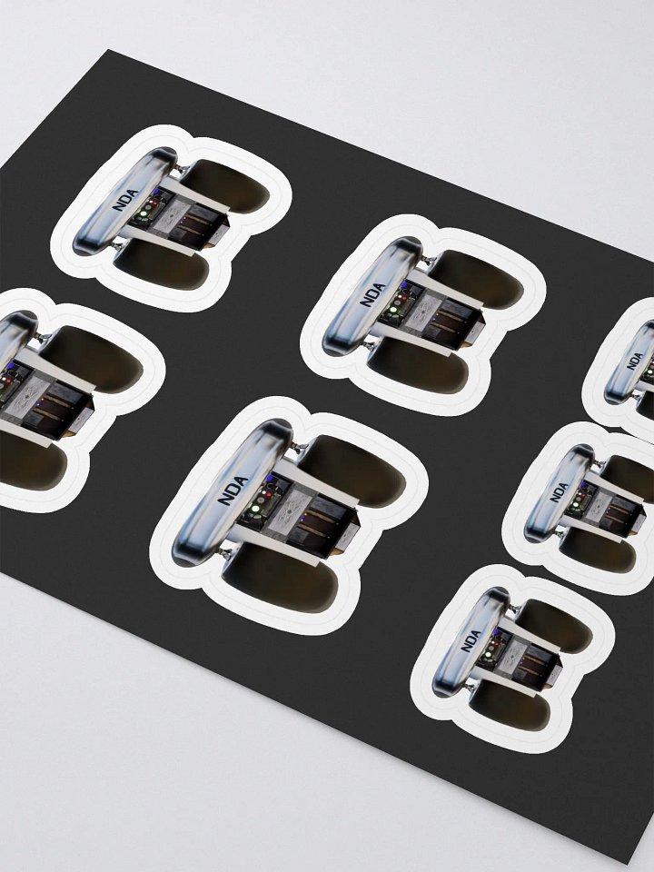 NDA Jetpack Kiss Cut Sticker Sheet with Background by Allcolor product image (2)